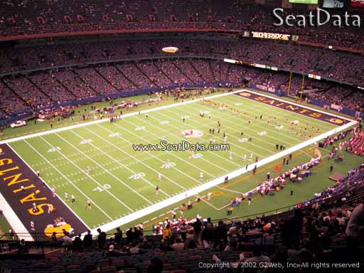 Seat view from section 620 at the Mercedes-Benz Superdome, home of the New Orleans Saints