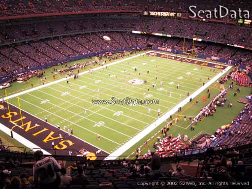 Seat view from section 623 at the Mercedes-Benz Superdome, home of the New Orleans Saints