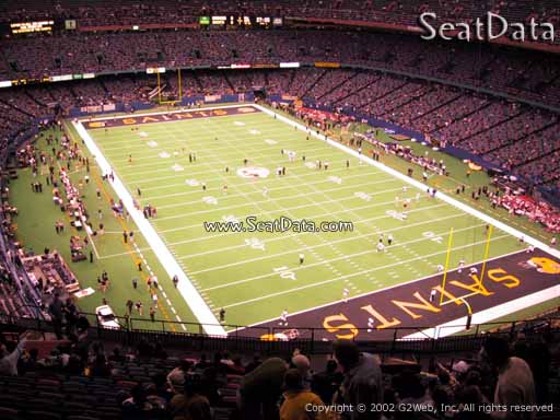 Seat view from section 630 at the Mercedes-Benz Superdome, home of the New Orleans Saints