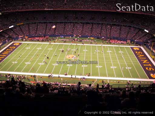 Seat view from section 638 at the Mercedes-Benz Superdome, home of the New Orleans Saints