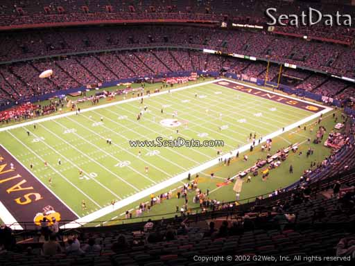 Seat view from section 646 at the Mercedes-Benz Superdome, home of the New Orleans Saints