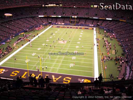 Seat view from section 651 at the Mercedes-Benz Superdome, home of the New Orleans Saints