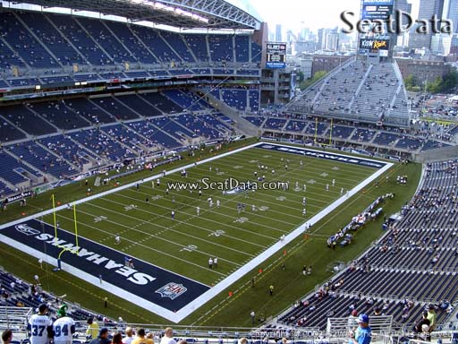 Seat view from section 318 at CenturyLink Field, home of the Seattle Seahawks