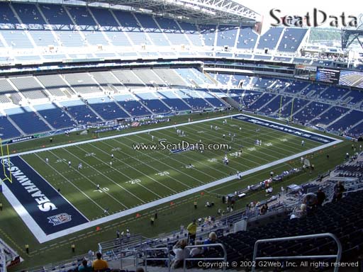 Seat view from section 341 at CenturyLink Field, home of the Seattle Seahawks