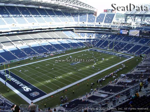 Seat view from section 342 at CenturyLink Field, home of the Seattle Seahawks