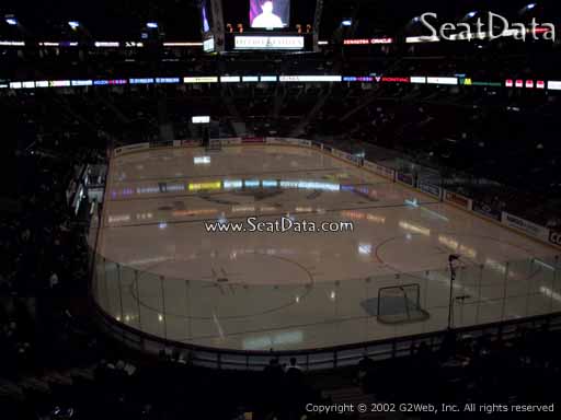 Seat view from section 202 at the Canadian Tire Centre, home of the Ottawa Senators