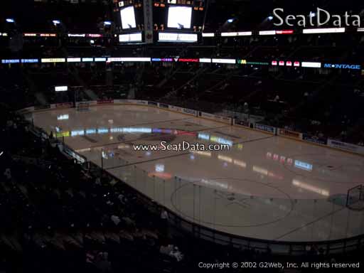 Seat view from section 204 at the Canadian Tire Centre, home of the Ottawa Senators