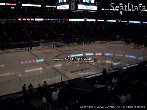 Seat view from section 210 at the Canadian Tire Centre, home of the Ottawa Senators