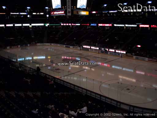 Seat view from section 219 at the Canadian Tire Centre, home of the Ottawa Senators