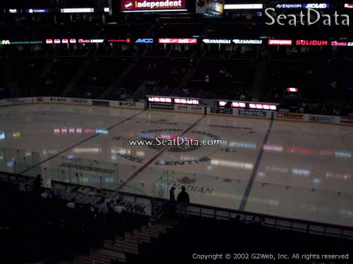 Seat view from section 221 at the Canadian Tire Centre, home of the Ottawa Senators