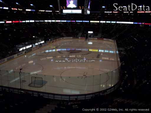 Seat view from section 228 at the Canadian Tire Centre, home of the Ottawa Senators