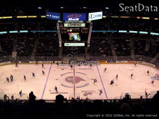 Seat view from section 308 at the Canadian Tire Centre, home of the Ottawa Senators