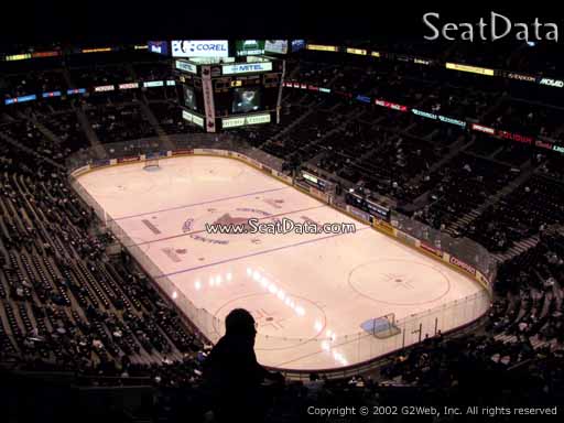 Seat view from section 317 at the Canadian Tire Centre, home of the Ottawa Senators