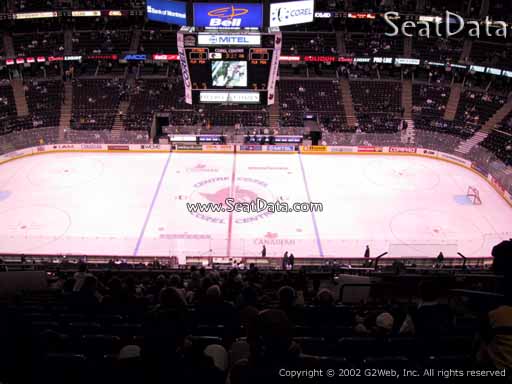 Seat view from section 322 at the Canadian Tire Centre, home of the Ottawa Senators