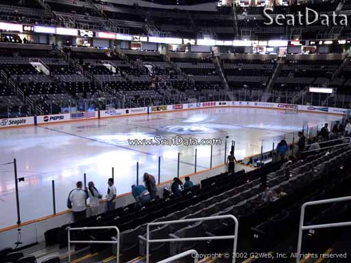 Seat view from section 103 at the SAP Center at San Jose, home of the San Jose Sharks