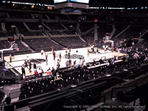 Seat view from Section 110 at the AT&T Center, home of the San Antonio Spurs