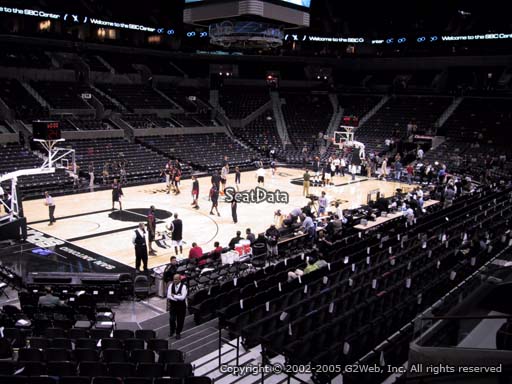Seat view from Section 111 at the AT&T Center, home of the San Antonio Spurs