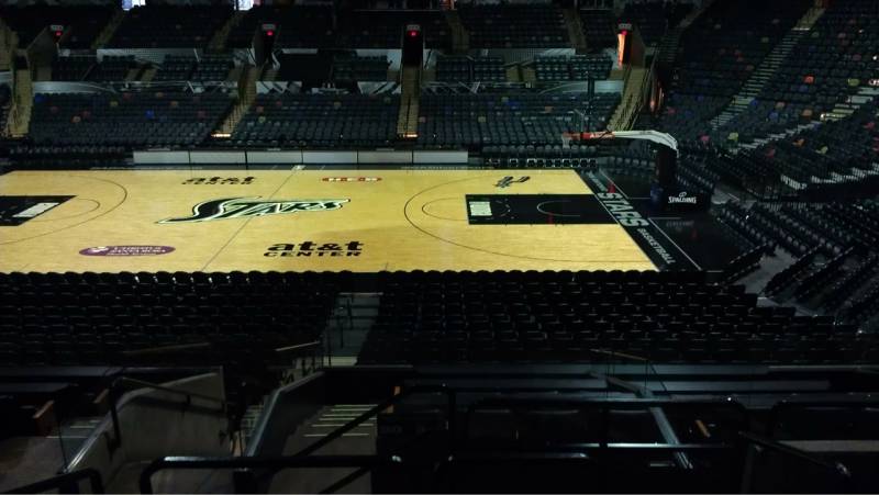 Seat view from Section 120 at the AT&T Center, home of the San Antonio Spurs