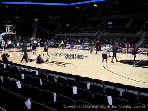Seat view from Section 20 at the AT&T Center, home of the San Antonio Spurs