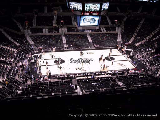Seat view from Section 209 at the AT&T Center, home of the San Antonio Spurs