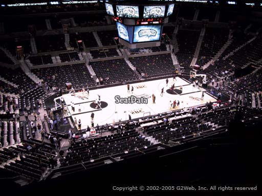 Seat view from Section 210 at the AT&T Center, home of the San Antonio Spurs