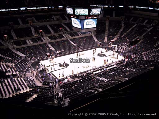 Seat view from Section 211 at the AT&T Center, home of the San Antonio Spurs