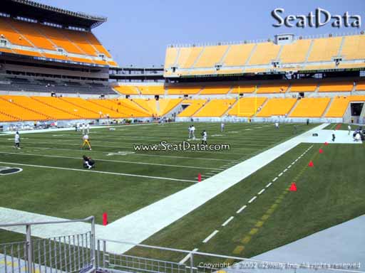 Seat view from section 101 at Heinz Field, home of the Pittsburgh Steelers