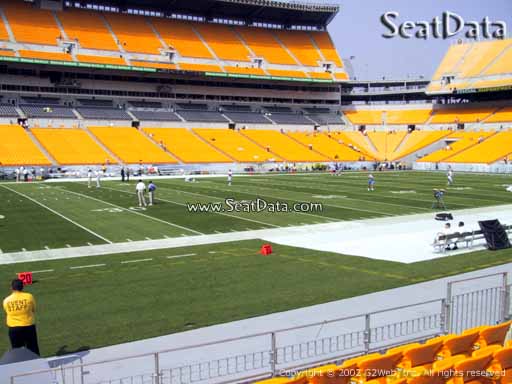 Seat view from section 108 at Heinz Field, home of the Pittsburgh Steelers