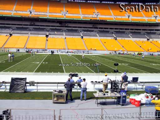Seat view from section 110 at Heinz Field, home of the Pittsburgh Steelers