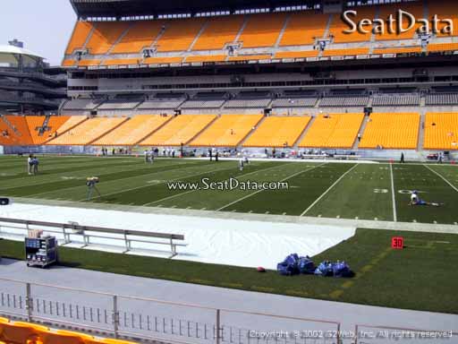 Seat view from section 112 at Heinz Field, home of the Pittsburgh Steelers