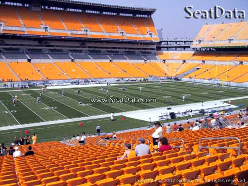 Seat view from section 208 at Heinz Field, home of the Pittsburgh Steelers