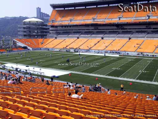 Seat view from section 215 at Heinz Field, home of the Pittsburgh Steelers