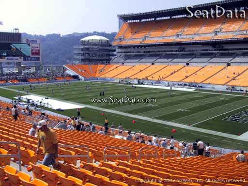 Seat view from section 217 at Heinz Field, home of the Pittsburgh Steelers