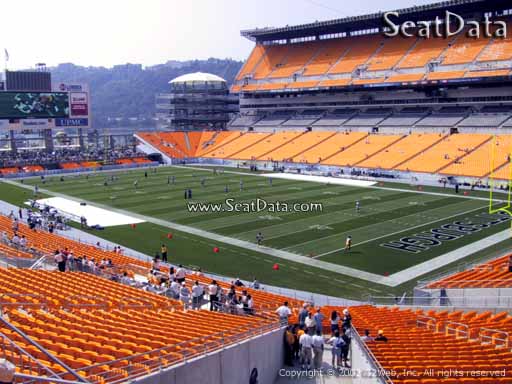 Seat view from section 218 at Heinz Field, home of the Pittsburgh Steelers
