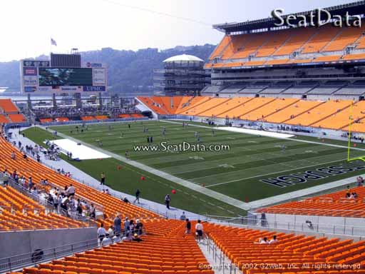 Seat view from section 219 at Heinz Field, home of the Pittsburgh Steelers