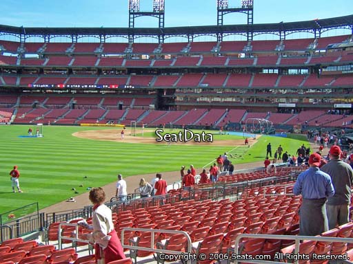 Seat view from section 168 at Busch Stadium, home of the St. Louis Cardinals