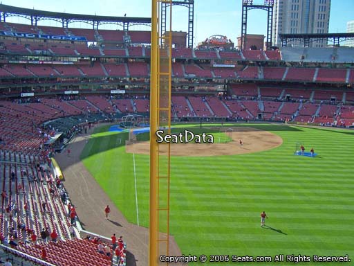 Seat view from section 229 at Busch Stadium, home of the St. Louis Cardinals