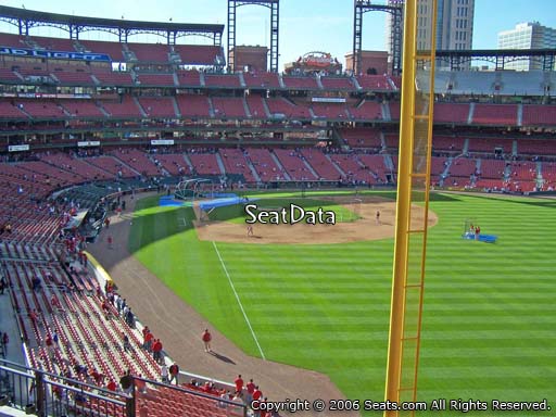 Seat view from section 230 at Busch Stadium, home of the St. Louis Cardinals