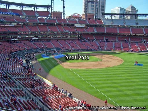 Seat view from section 232 at Busch Stadium, home of the St. Louis Cardinals