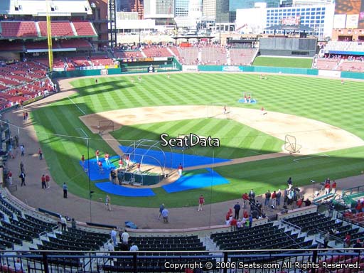 Seat view from section 248 at Busch Stadium, home of the St. Louis Cardinals