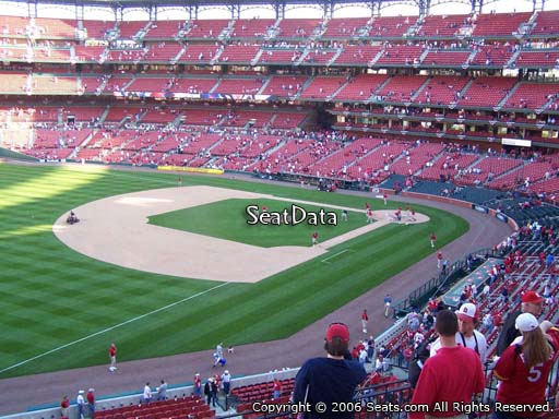 Seat view from section 265 at Busch Stadium, home of the St. Louis Cardinals