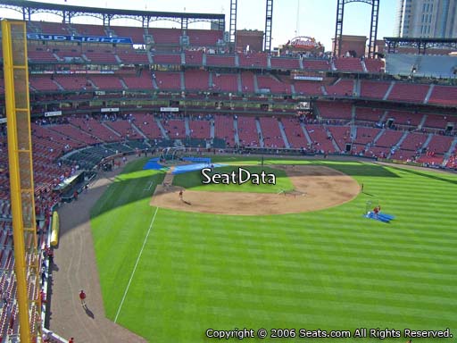 Seat view from section 328 at Busch Stadium, home of the St. Louis Cardinals