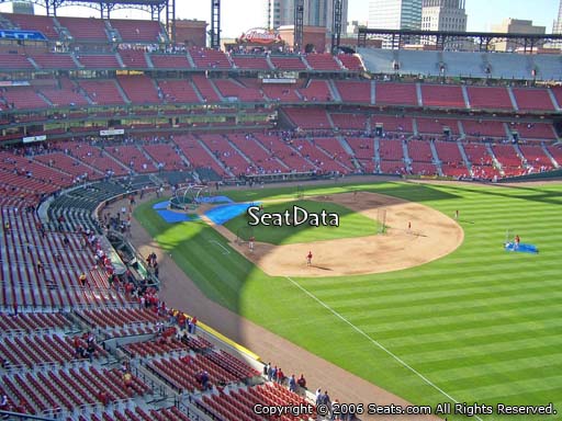 Seat view from section 333 at Busch Stadium, home of the St. Louis Cardinals