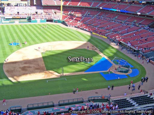 Seat view from section 357 at Busch Stadium, home of the St. Louis Cardinals
