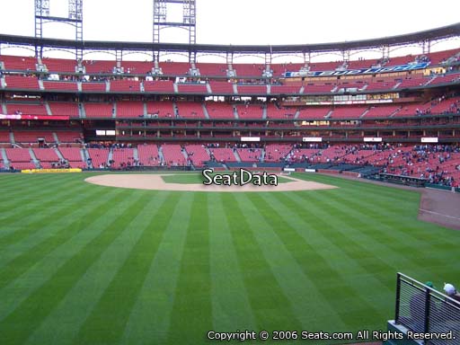 Seat view from bleacher section 189 at Busch Stadium, home of the St. Louis Cardinals