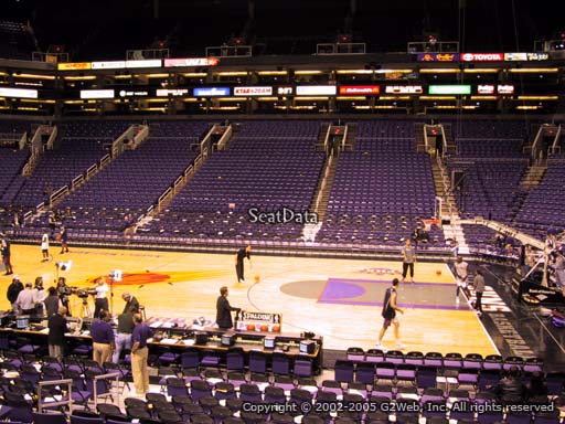 Seat view from section 101 at Talking Stick Resort Arena, home of the Phoenix Suns