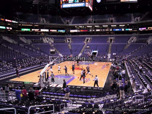 Seat view from section 107 at Talking Stick Resort Arena, home of the Phoenix Suns