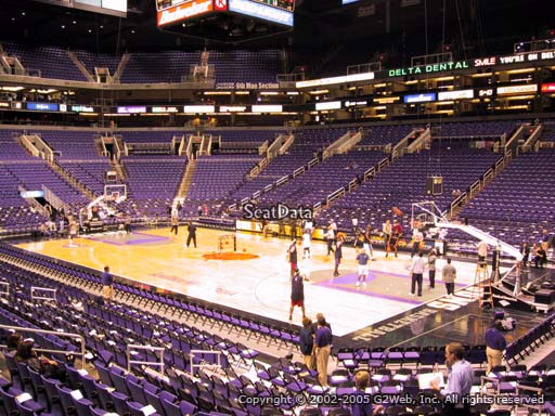 Seat view from section 111 at Talking Stick Resort Arena, home of the Phoenix Suns
