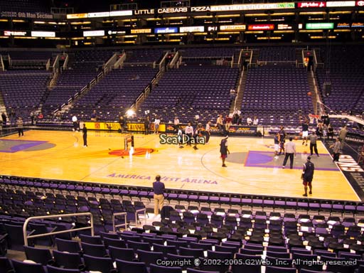 Seat view from section 113 at Talking Stick Resort Arena, home of the Phoenix Suns