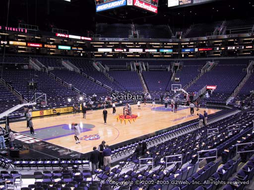 Seat view from section 117 at Talking Stick Resort Arena, home of the Phoenix Suns